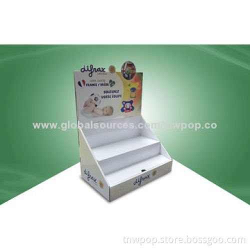 POP Cardboard Tabletop Display, Supermarket Shelves,Eco-friendly Material,Customized Size and Design